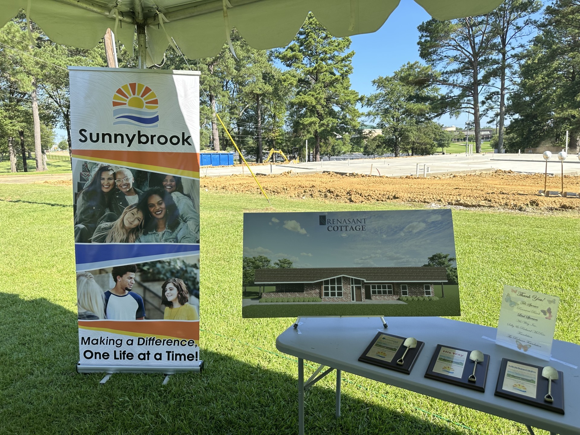 Sunnybrook Groundbreaking, 'Renasant Bank Cottage'